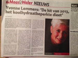 De Maas en Waler - 9 januari 2013 De hit van 2013 Het koolhydraatbeperkte dieet