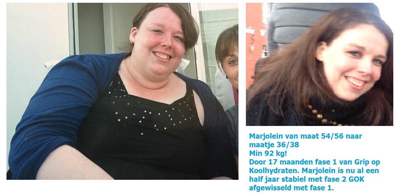 Marjolein is 92 kilo afgevallen met Grip op Koolhydraten. Nu al meer dan een half jaar in fase 2 en op gewicht gebleven.