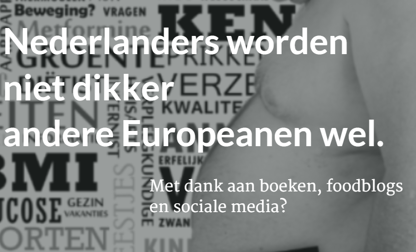 Nederlanders worden niet steeds dikker, andere Europeanen wel.