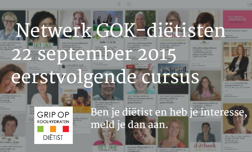 Netwerk GOK-diëtisten: Derde 1-daagse cursus op 22 september 2015