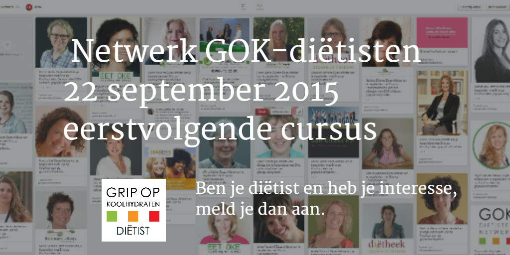 Derde cursus GOK-netwerk voor diëtisten: 22 september 2015