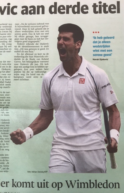 Djokovic wint derde titel Wimbledon op een glutenvrij dieet