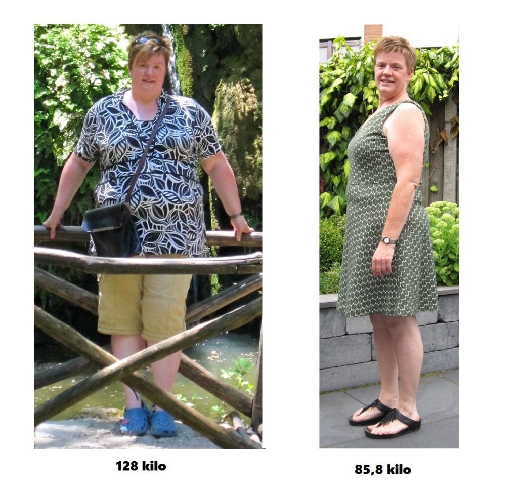 Chantal (43) voor en na grip op koolhydraten