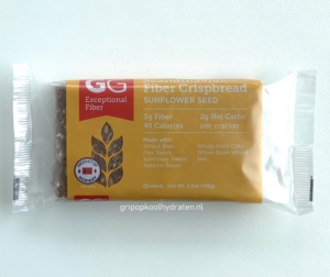 GG crackers crispbread Grip op Koolhydraten - Zonnebloem