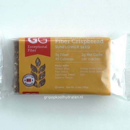 GG crackers crispbread Grip op Koolhydraten - Zonnebloem