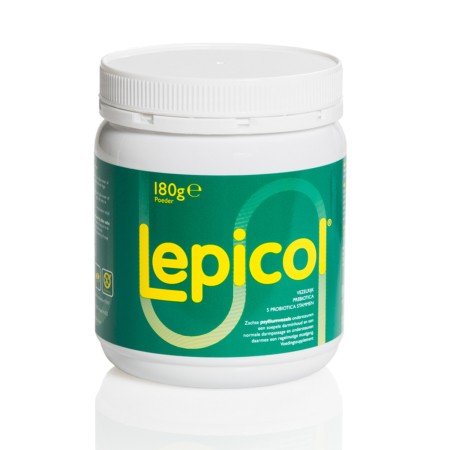 Lepicol is een 3 in 1 formule met: Zachte psylliumvezels  Prebiotica (inuline) 5 probiotica stammen