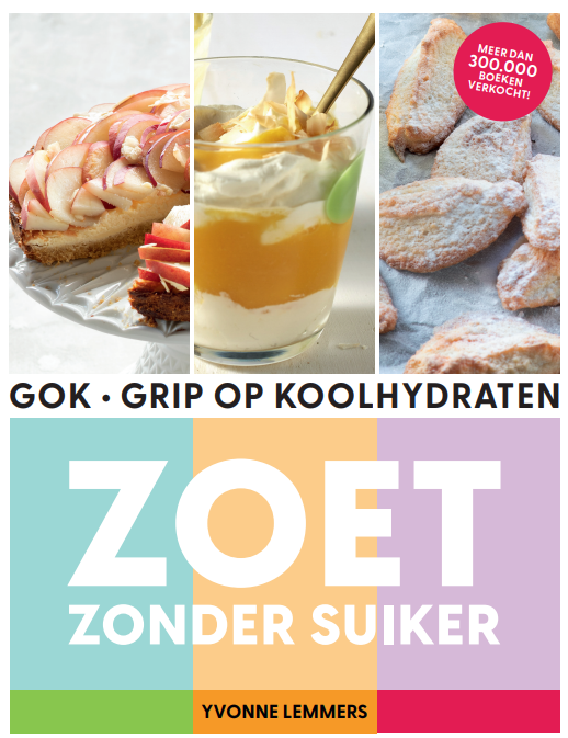 Grip op Koolhydraten Zoet zonder suiker Cover Grip op Koolhydraten zoet zonder suiker Yvonne Lemmers