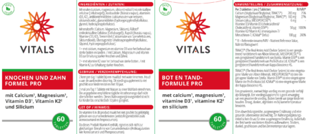 Vitals Bot en Tandformule Pro 60 Tabletten