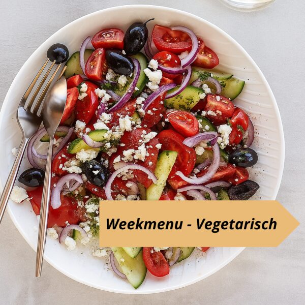 Koolhydraatarm weekmenu vegetarisch