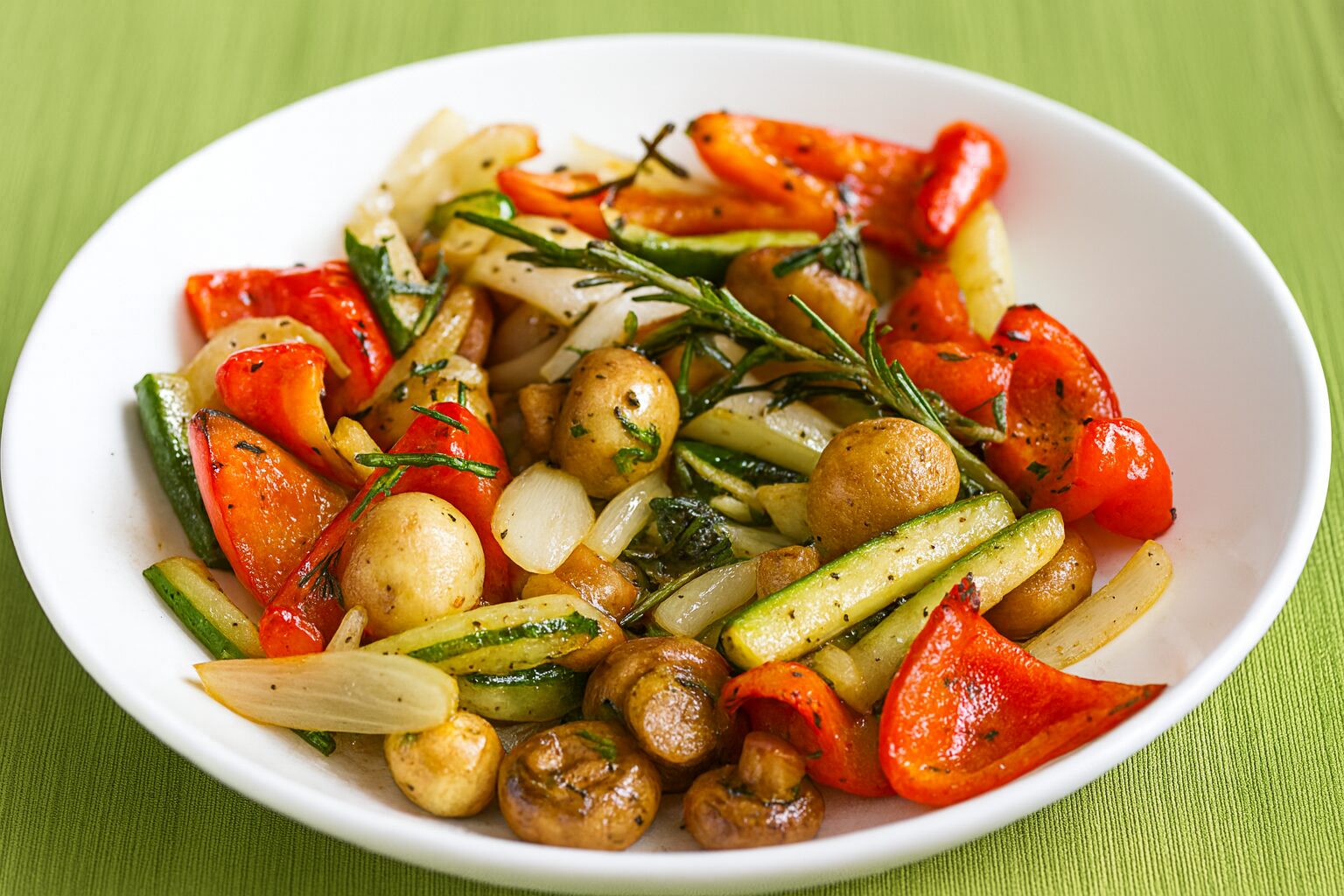 Warme groenten salade