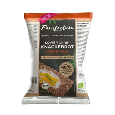 Koolhydraatarme crackers hennep