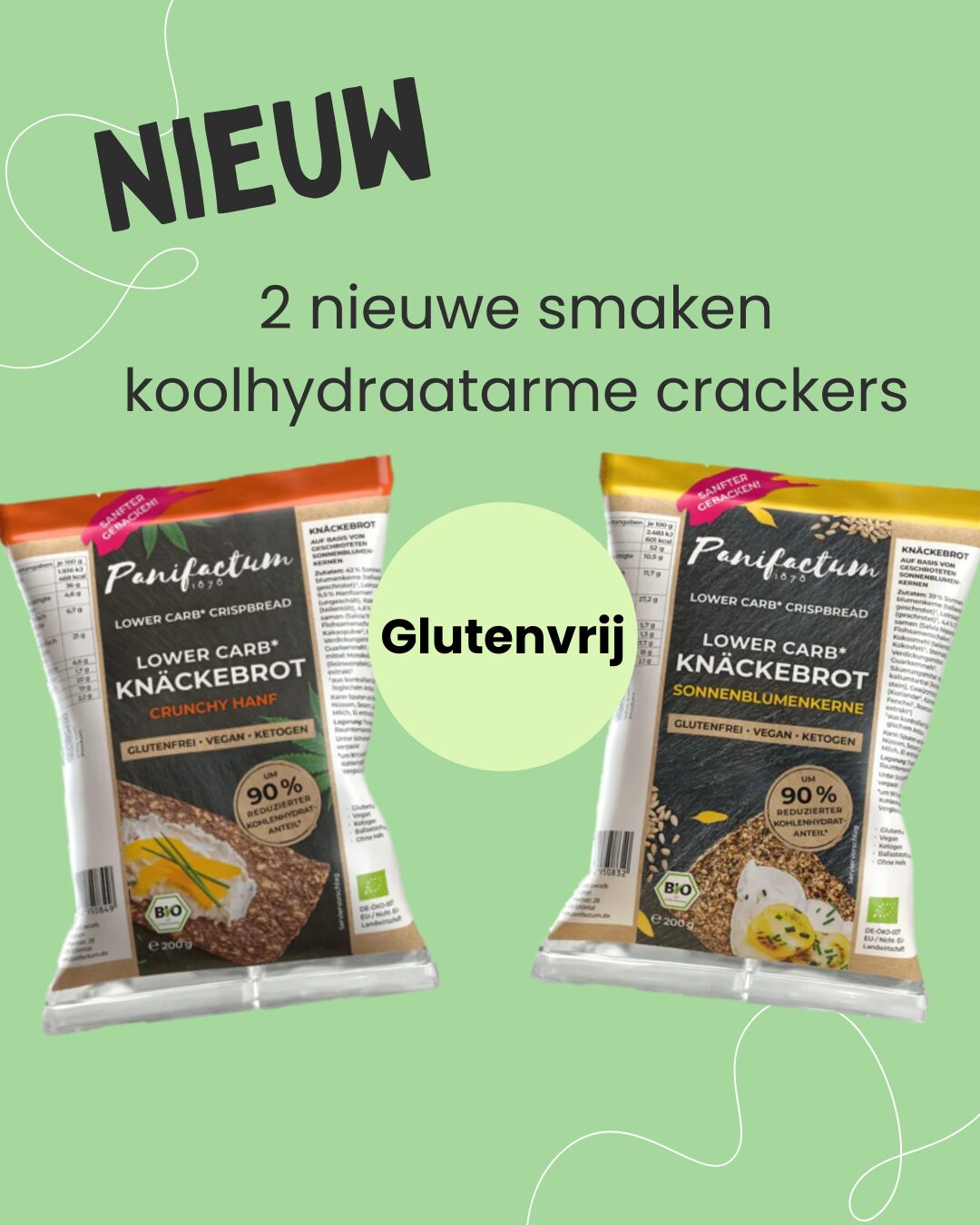 Koolhydraatarme crackers