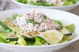 Salade cottage cheese en tonijn