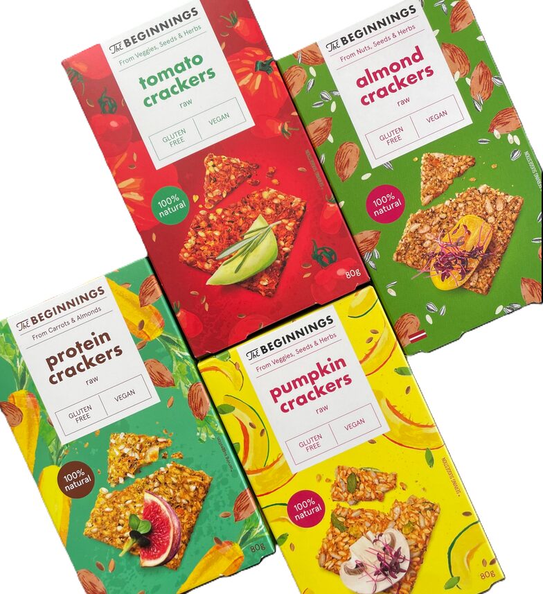 The beginings crackers koolhydraatarme glutenvrije crackers