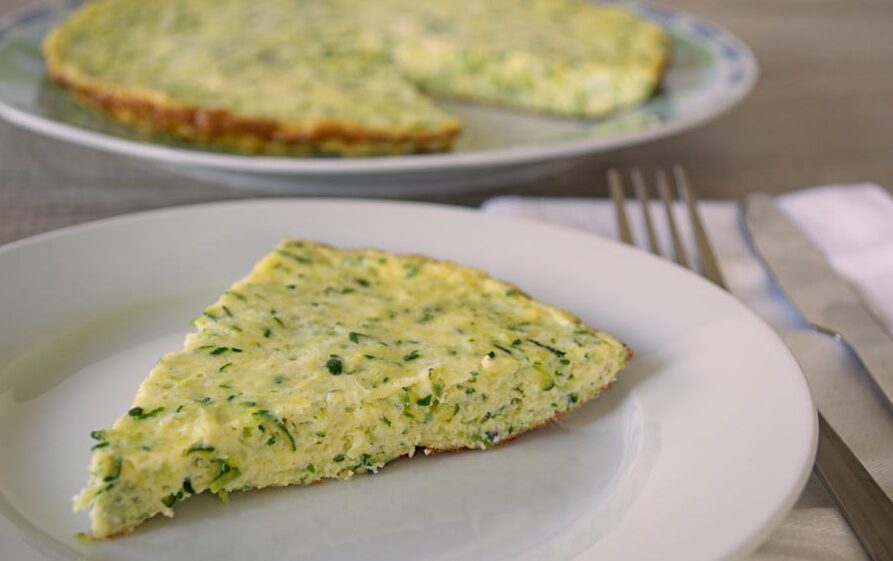 Courgette omelet