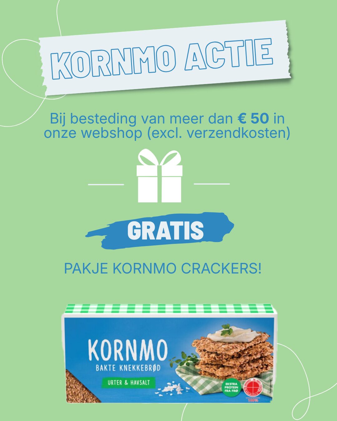 Koolhydraatarme cracker actie