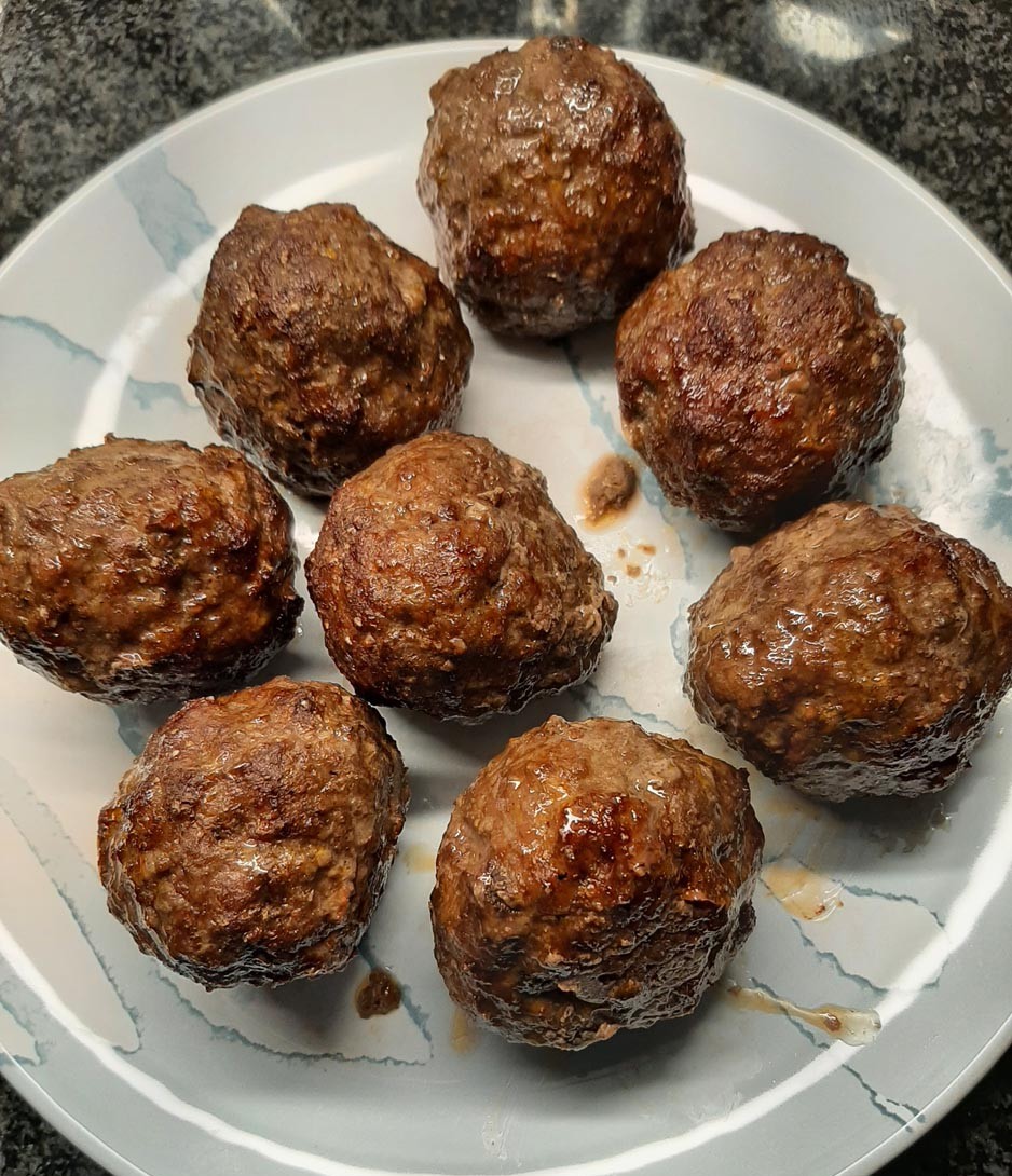 Gehaktballen uit airfryer