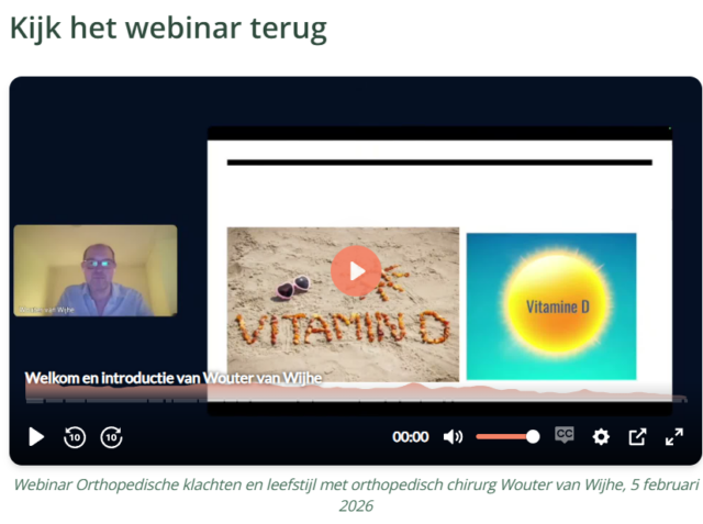 wouter van wijhe orthopedisch chirurg pleit voor gezonde koolhydraatbeperkte leefstijl Eiwitten Ozempic Grip op Koolhydraten